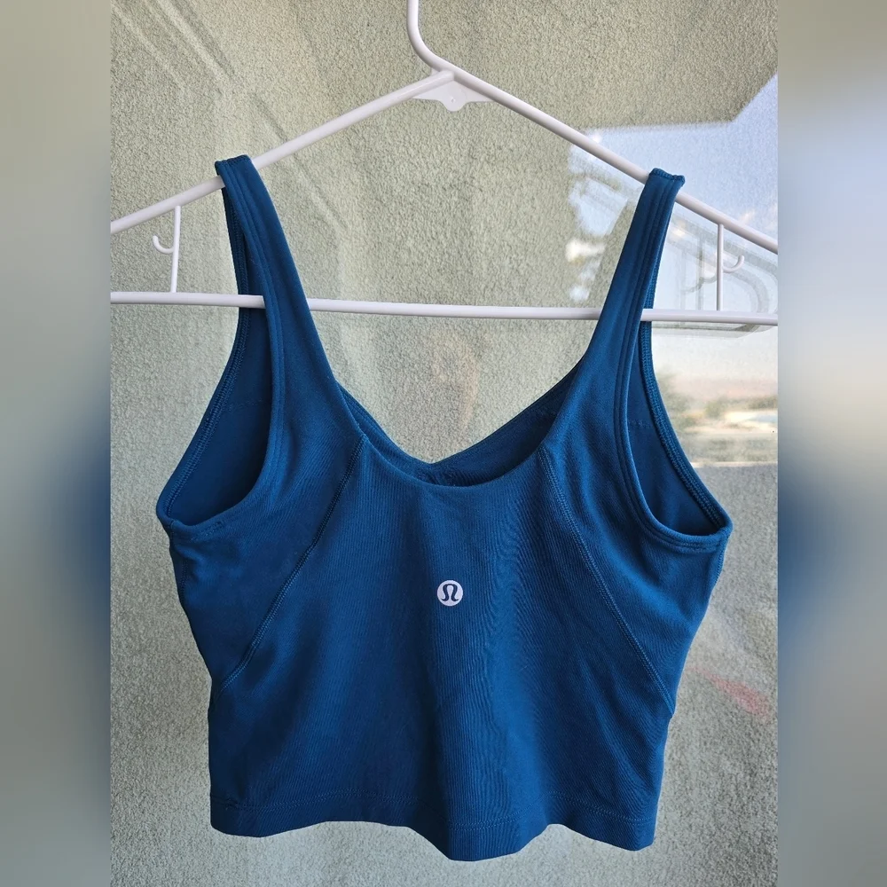 lululemon athletica Blue Crop Top - Picture 2 of 3